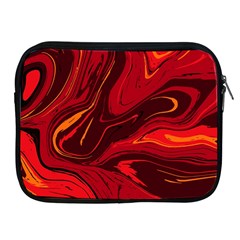 Red Vivid Marble Pattern 15 Apple Ipad 2/3/4 Zipper Cases by goljakoff