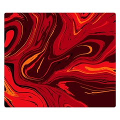 Red Vivid Marble Pattern 15 Double Sided Flano Blanket (small)  by goljakoff