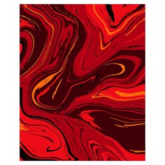 Red Vivid Marble Pattern 15 Drawstring Bag (small) by goljakoff