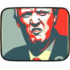 Trump Nope Double Sided Fleece Blanket (mini)  by goljakoff