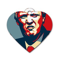 Trump2 Dog Tag Heart (one Side) by goljakoff