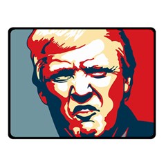 Trump Pop Art Double Sided Fleece Blanket (small)  by goljakoff