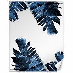 Blue Banana Leaves Canvas 18  X 24  by goljakoff