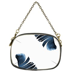 Blue Banana Leaves Chain Purse (one Side) by goljakoff