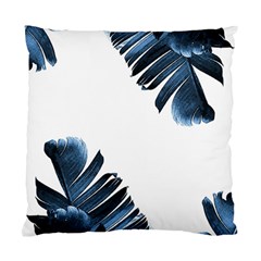 Blue Banana Leaves Standard Cushion Case (one Side) by goljakoff