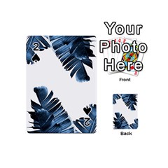 Blue Banana Leaves Playing Cards 54 Designs (mini) by goljakoff