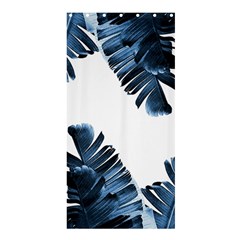 Blue Banana Leaves Shower Curtain 36  X 72  (stall)  by goljakoff