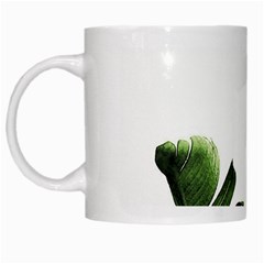 Green Banana Leaves White Mugs by goljakoff