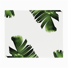 Green Banana Leaves Small Glasses Cloth by goljakoff