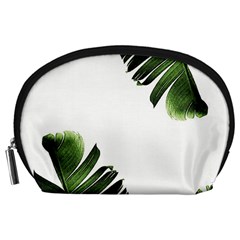 Green Banana Leaves Accessory Pouch (large) by goljakoff