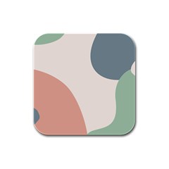 Abstract Shapes  Rubber Square Coaster (4 Pack)  by Sobalvarro