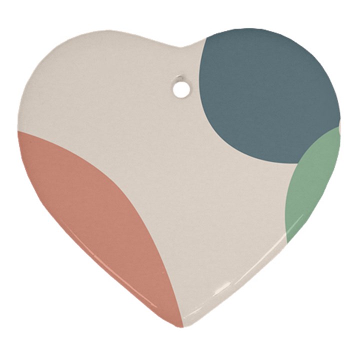Abstract shapes  Heart Ornament (Two Sides)