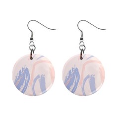 Marble Stains  Mini Button Earrings by Sobalvarro