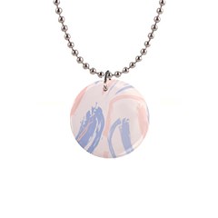 Marble Stains  1  Button Necklace by Sobalvarro