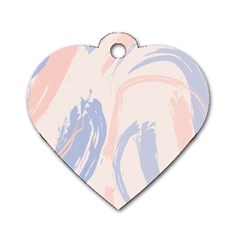 Marble Stains  Dog Tag Heart (one Side) by Sobalvarro