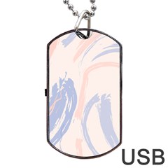 Marble Stains  Dog Tag Usb Flash (one Side) by Sobalvarro