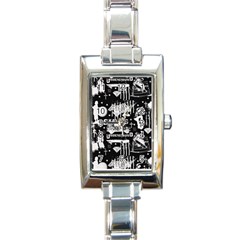 Skater-underground2 Rectangle Italian Charm Watch by PollyParadise