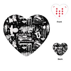 Skater-underground2 Playing Cards Single Design (heart) by PollyParadise