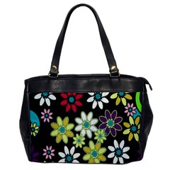 Flowerpower Oversize Office Handbag by PollyParadise