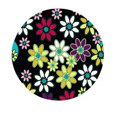 Flowerpower Mini Round Pill Box (pack Of 5) by PollyParadise