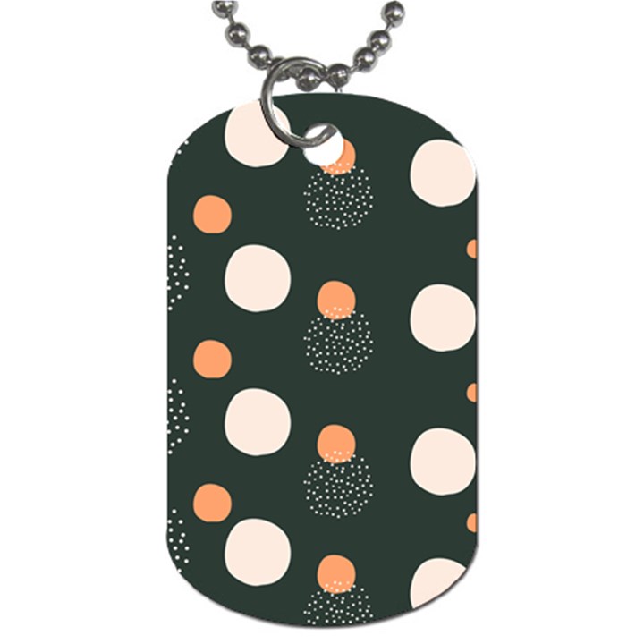 Black peach white  Dog Tag (Two Sides)