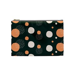 Black Peach White  Cosmetic Bag (medium) by Sobalvarro