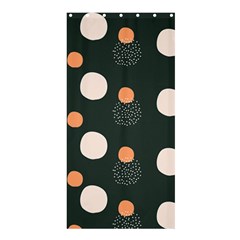 Black Peach White  Shower Curtain 36  X 72  (stall)  by Sobalvarro