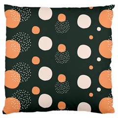 Black Peach White  Large Flano Cushion Case (one Side) by Sobalvarro