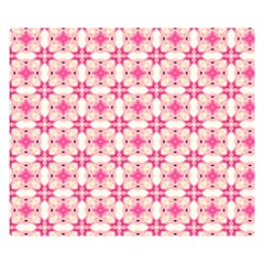 Pink-shabby-chic Double Sided Flano Blanket (small) 