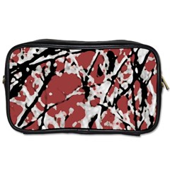 Vibrant Abstract Textured Artwork Print Toiletries Bag (two Sides)