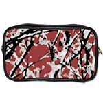 Vibrant Abstract Textured Artwork Print Toiletries Bag (Two Sides) Front