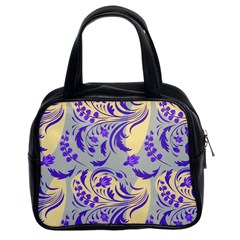 Folk Floral Pattern  Abstract Flowers Surface Design  Seamless Pattern Classic Handbag (two Sides) by Eskimos