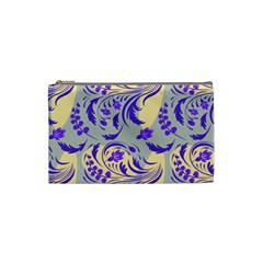 Folk floral pattern. Abstract flowers surface design. Seamless pattern Cosmetic Bag (Small)