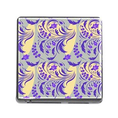 Folk floral pattern. Abstract flowers surface design. Seamless pattern Memory Card Reader (Square 5 Slot)