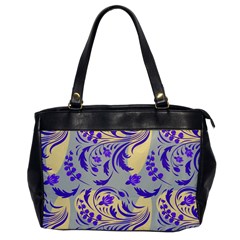 Folk floral pattern. Abstract flowers surface design. Seamless pattern Oversize Office Handbag