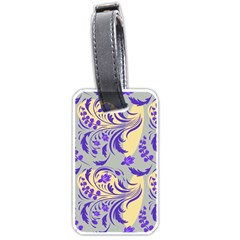 Folk floral pattern. Abstract flowers surface design. Seamless pattern Luggage Tag (one side)