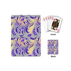 Folk floral pattern. Abstract flowers surface design. Seamless pattern Playing Cards Single Design (Mini)