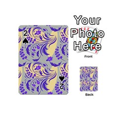 Folk floral pattern. Abstract flowers surface design. Seamless pattern Playing Cards 54 Designs (Mini)