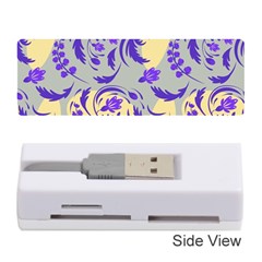 Folk floral pattern. Abstract flowers surface design. Seamless pattern Memory Card Reader (Stick)
