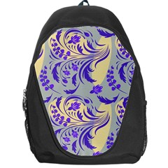 Folk floral pattern. Abstract flowers surface design. Seamless pattern Backpack Bag