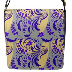 Folk floral pattern. Abstract flowers surface design. Seamless pattern Flap Closure Messenger Bag (S)
