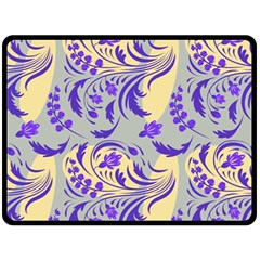 Folk floral pattern. Abstract flowers surface design. Seamless pattern Double Sided Fleece Blanket (Large) 