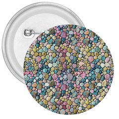 Multicolored Watercolor Stones 3  Buttons by SychEva