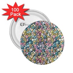 Multicolored Watercolor Stones 2 25  Buttons (100 Pack)  by SychEva