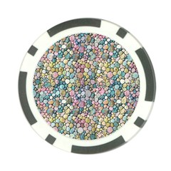 Multicolored Watercolor Stones Poker Chip Card Guard (10 Pack)