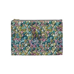 Multicolored Watercolor Stones Cosmetic Bag (medium) by SychEva