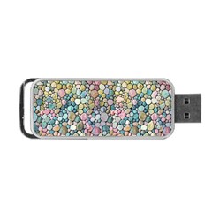 Multicolored Watercolor Stones Portable Usb Flash (one Side) by SychEva