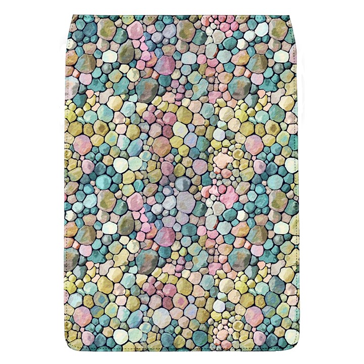 Multicolored Watercolor Stones Removable Flap Cover (L)