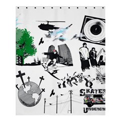 Skaterunderground Shower Curtain 60  X 72  (medium)  by PollyParadise