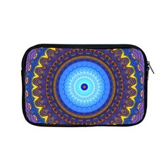 Blue Violet Midnight Sun Mandala Boho Hipppie Apple Macbook Pro 13  Zipper Case by CrypticFragmentsDesign
